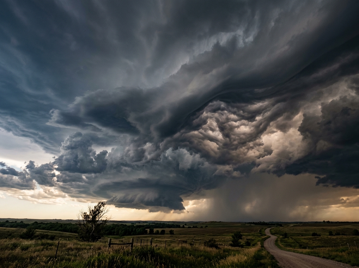 Unusual Cloud Formation Before a Storm
